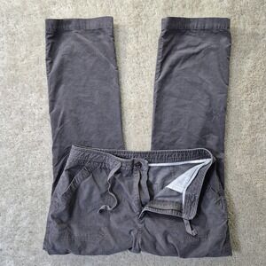 LL Bean Corduroy Pants Womens 12 Cargo Drawstring Lightweight Outdoor Casual